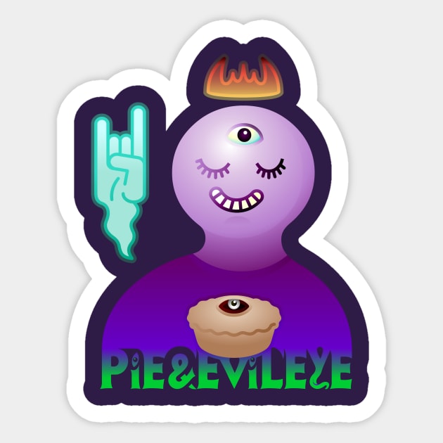 Pie & Evil Eye Sticker by HtCRU